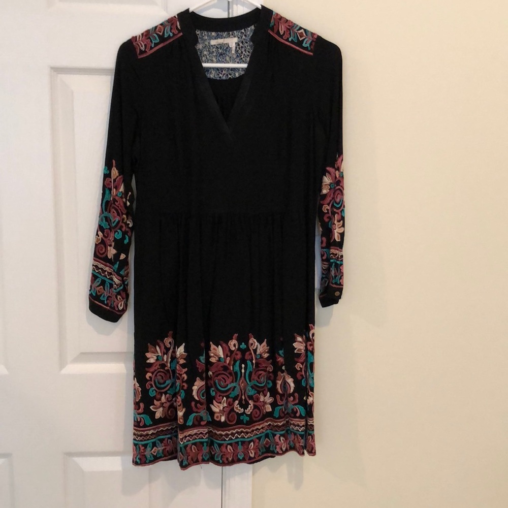 Anthropologie embroidered dress